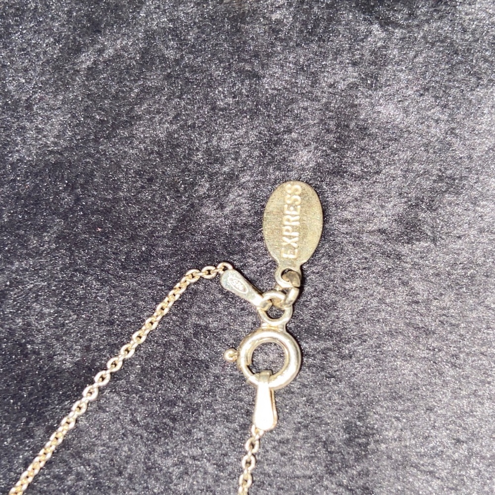 925 Italy Express Sterling Silver Bar Necklace - Picture 4 of 14